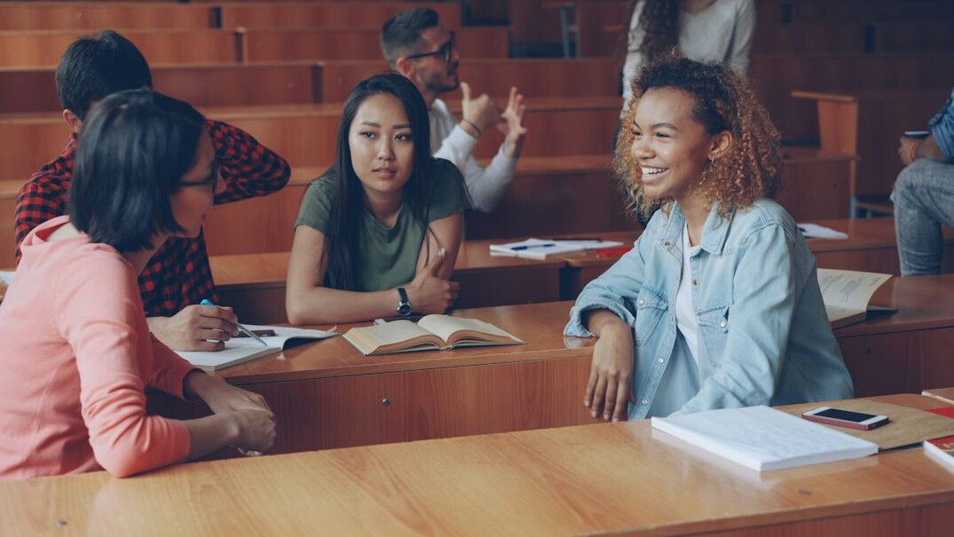group of students in classroom