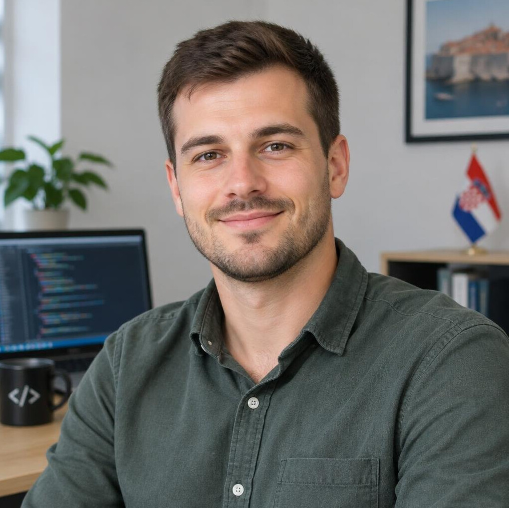 Portrait of a young man in a casual shirt